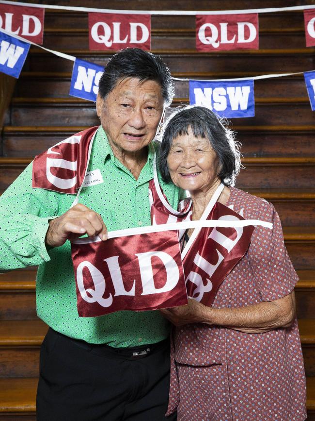 State of Origin: The Musical! Premiere, Princess Theatre Woolloongabba. Billy Lee Long and Ros King Koi. 30.11.2019 - Picture: Renae Droop/RDW Photography