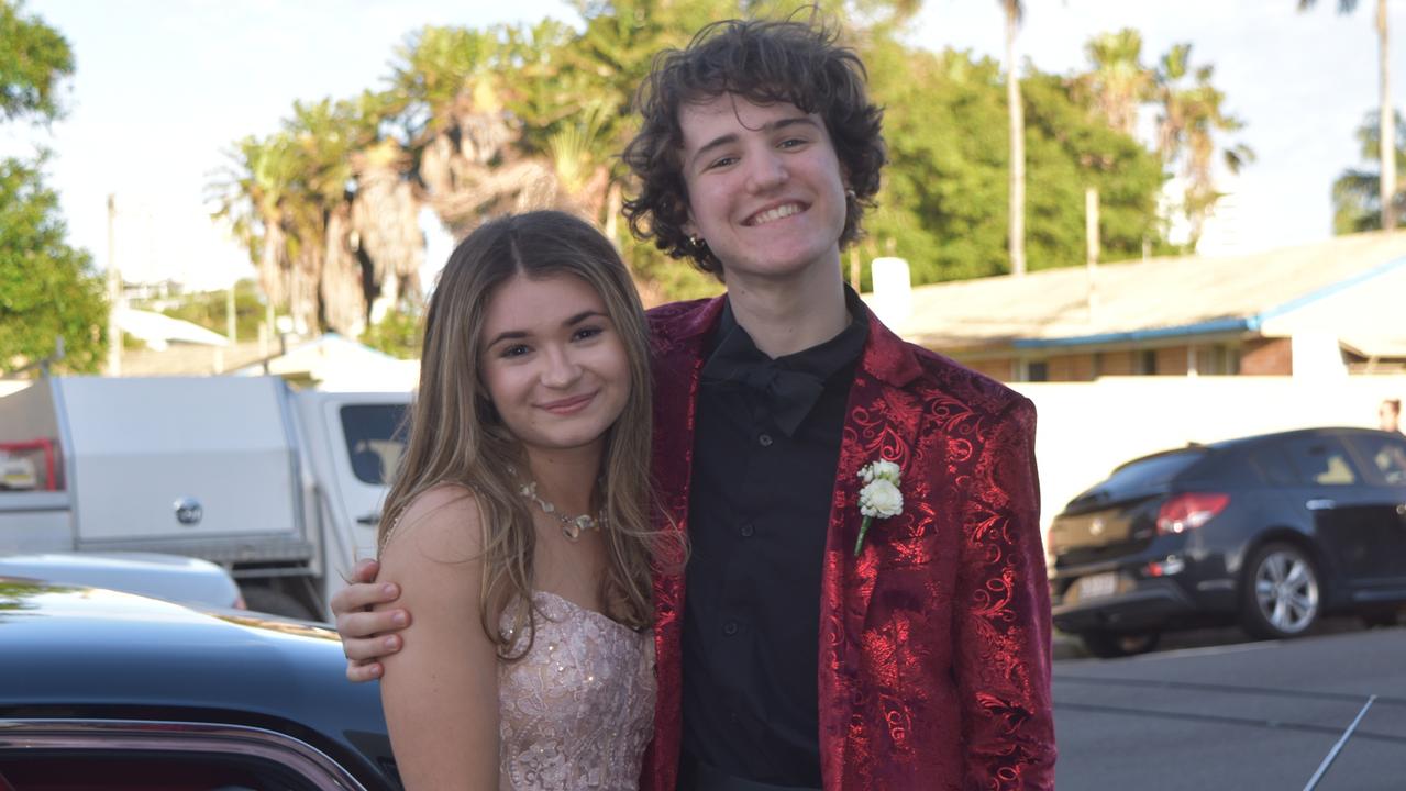 Rory Dufour and Geordie Marsh at the Sunshine Coast Grammar School formal on November 17. Picture: Sam Turner