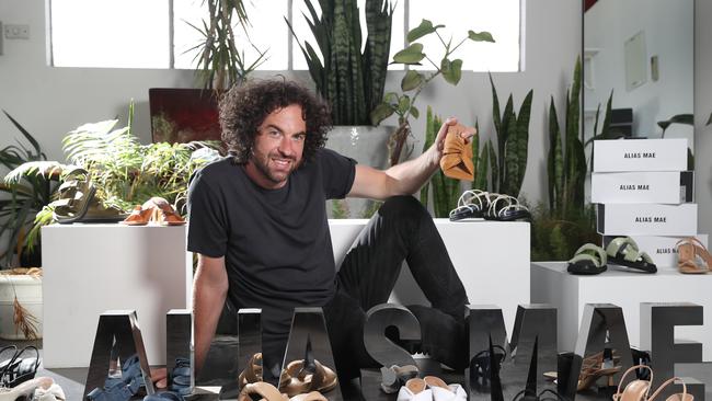 Port Melbourne-based shoe brand, Alias Mae, has grown to become one of Australia's leading footwear brands since launching in 2011. Picture: Alex Coppel.