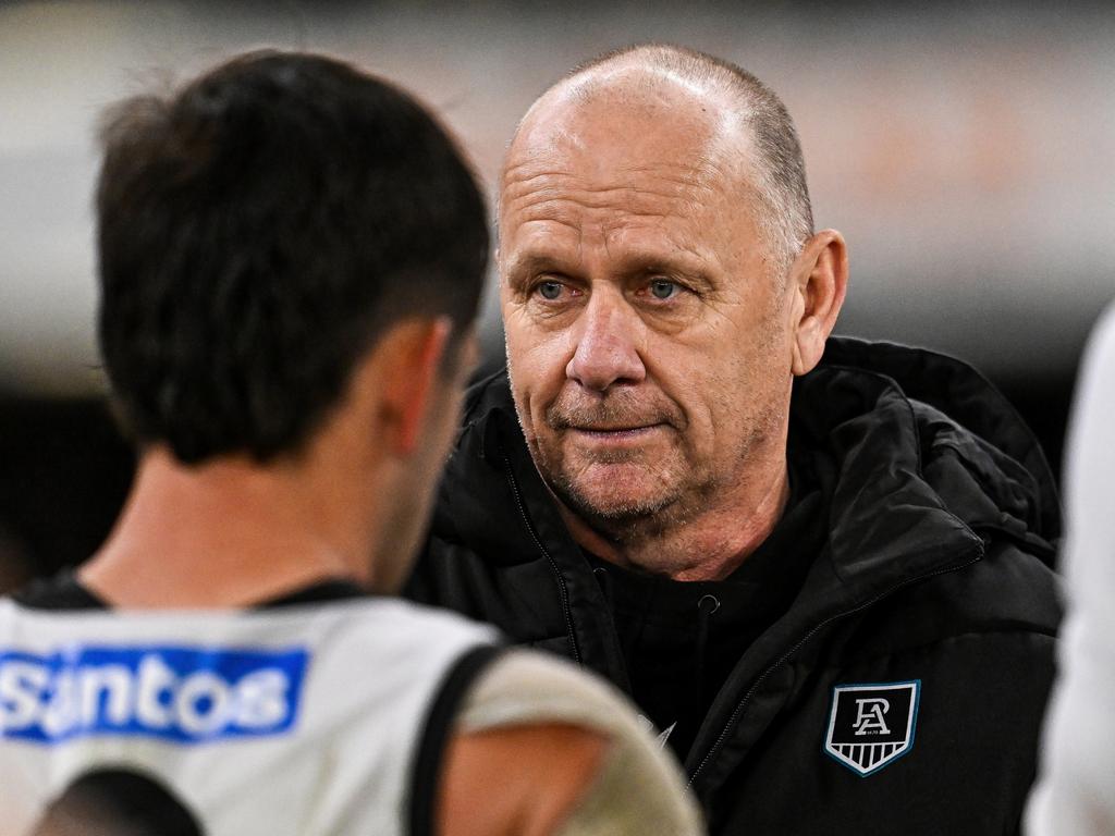 Attack has become a clear deficiency for Port Adelaide. Picture: Daniel Carson/AFL Photos via Getty Images