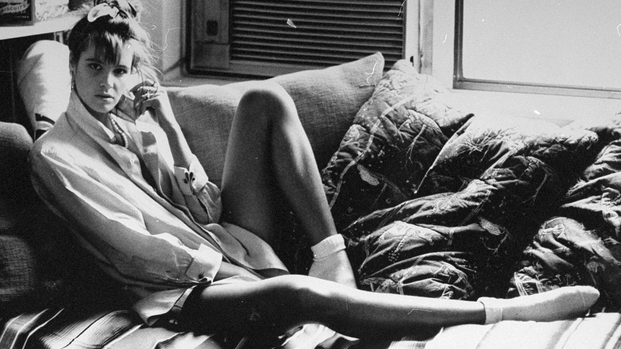 Model life: Relaxing in her Greenwich Village apartment, New York City in the 80s. Picture: Richard Corkery/NY Daily News Archive/Getty Images