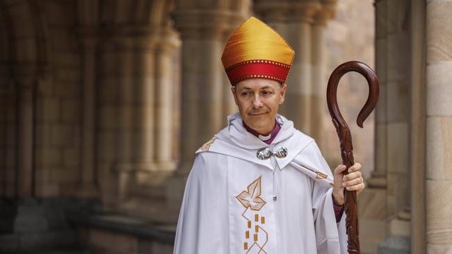 Jeremy Greaves will be installed as Archbishop of Brisbane and Metropolitan of the Province of Queensland at St John’s Cathedral on Saturday. Picture: Glenn Hunt / The Australian