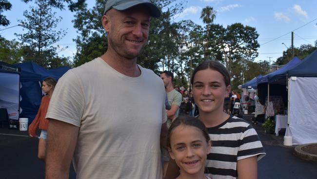 Michael, Maggie and Florence Shannon at Christmas in the Park 2022.