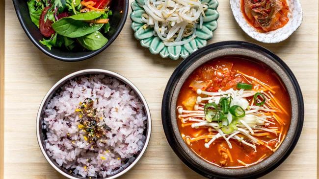 Korean spicy chicken soup set at Sun & Moon Eatery, Launceston. Picture: Supplied