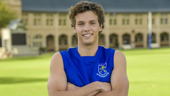 St Peter’s College captain of football and Year 12. Morgan Ferres ahead of the SAAS 2021 Football Premiership season. Picture: Roy VanDerVegt