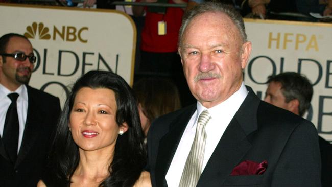 Gene Hackman & wife Betsy Arakawa during The 60th Annual Golden Globe Awards - Arrivals at The Beverly Hilton Hotel in Beverly Hills, California, United States. (Photo by Jeffrey Mayer/WireImage)