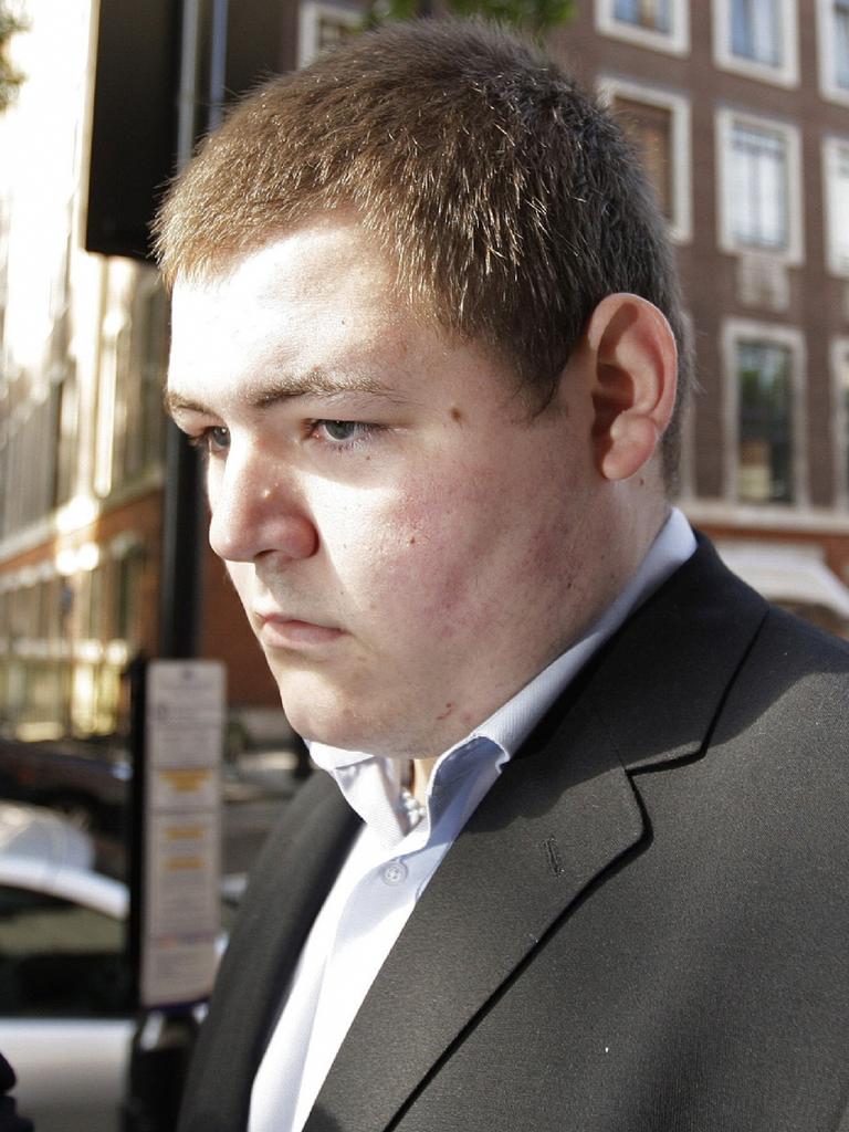 Jamie Waylett fronts caught after his drug bust. Picture: AFP/Shaun Curry 