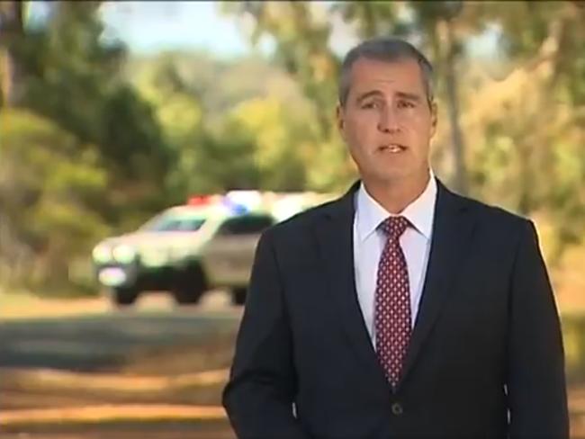 Seven news reporter Robert Ovadia pictured reporting on site in Margaret River following a massive murder suicide. Picture: Seven News