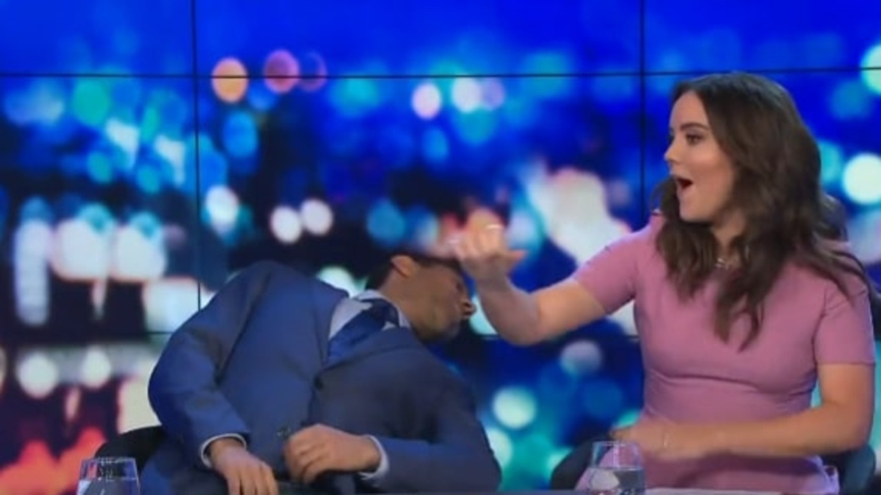 Georgie Tunny ‘punches’ Waleed Aly on The Project
