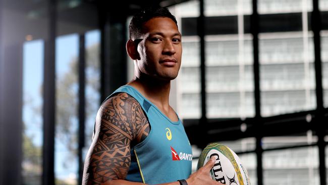 Wallabies player Israel Folau. Picture: AAP