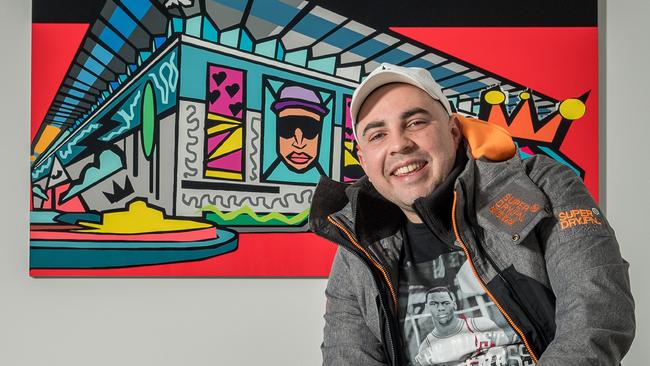 Ballarat is mourning artist Josh Muir who died on Saturday. Picture: Jake Nowakowski