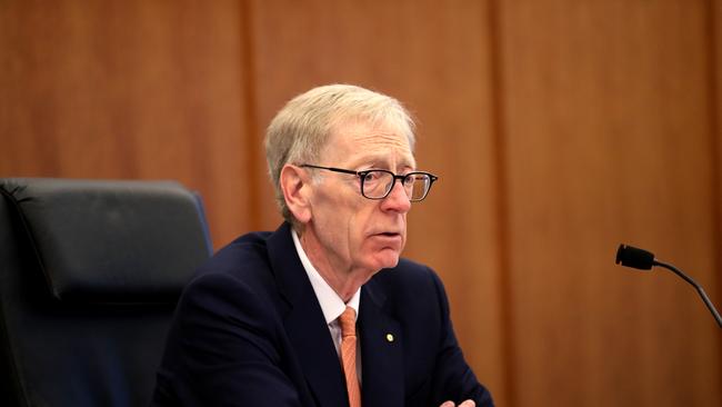 03/08/2018 POOL PICS  Royal Commission into misconduct in the Banking, Superannuation and Financial Services Industry Commissioner Kenneth Hayne makes his opening comments.Picture : David Geraghty / The Australian.