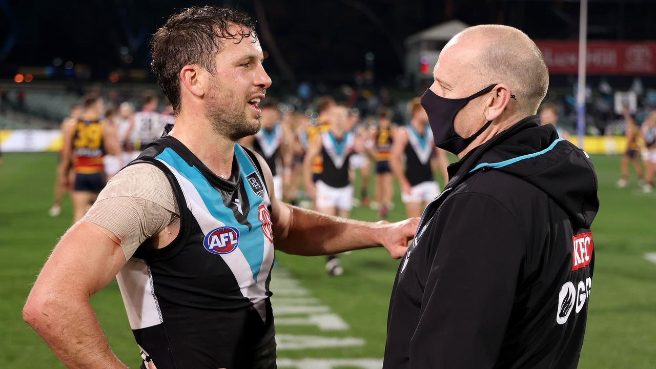 Ken Hinkley will need his top players to step up to the challenge this finals series. Picture: Getty Images