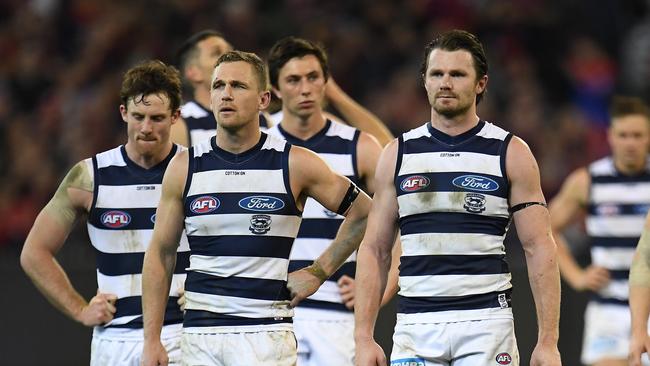 The Cats have plenty of good players, but are struggling for September glory. Pic: AAP 