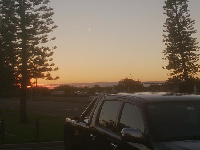 The disc-like UFO seen above Dee Why is not the seen on the northern beaches. Picture: Don Jeffery