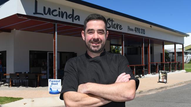 Chef Jamie Egan. The iconic Lucinda Store fish-and-chip shop overlooking the Lucinda Sugar Jetty and Hinchinbrook Island has expanded its menu offerings to include tapas, pizzas and breakfasts, and is now fully licenced. Picture: Cameron Bates