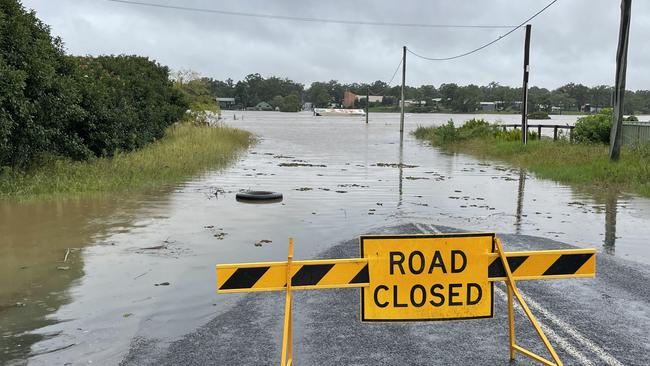 Flooding at Wolseley Rd, McGraths Hill, part of Blacktown City Council. Picture: Ben Talintyre