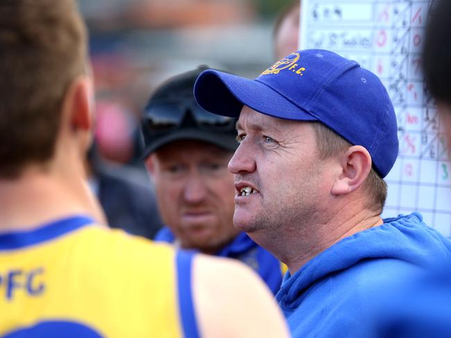 EFL footy: Berwick v Noble ParkSteve Hughes Noble Park coach.Picture : Stuart Milligan