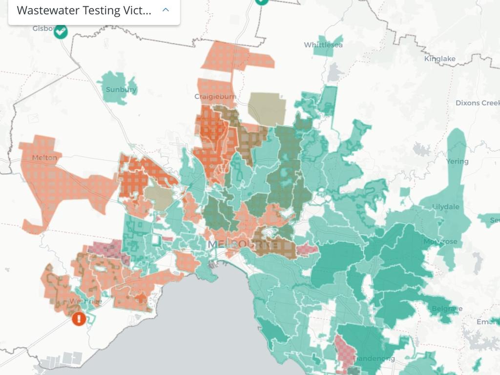 Covid-19 wastewater detections in Melbourne, Victoria: Map highlights ...