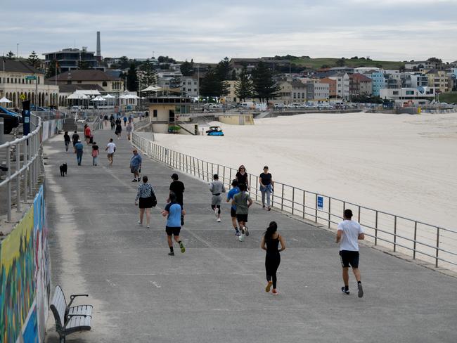 Bondi has been deserted since it was forced to be closed. Picture: AAP/Bianca De Marchi