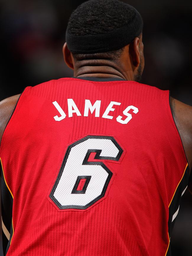LeBron James previously wore No. 6 for the Miami Heat, where he won two championships.