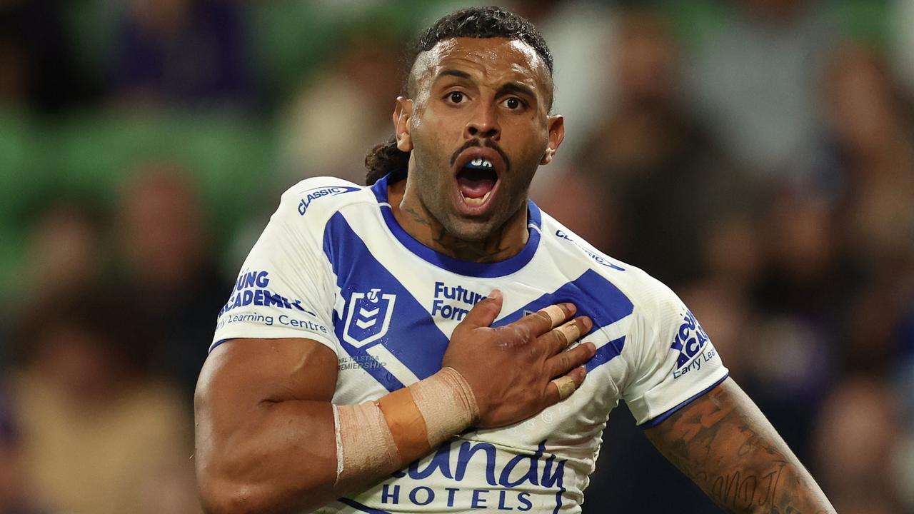 Josh Addo-Carr of the Bulldogs. Photo by Robert Cianflone/Getty Images.