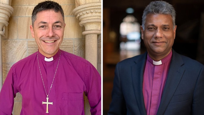 Anglican Archbishop of Brisbane Jeremy Greaves, and Archbishop of Sydney Kanishka Raffel.