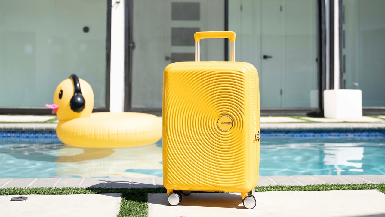 Sunny colours for sunny trips. Picture: Facebook/@American Tourister Australia & New Zealand