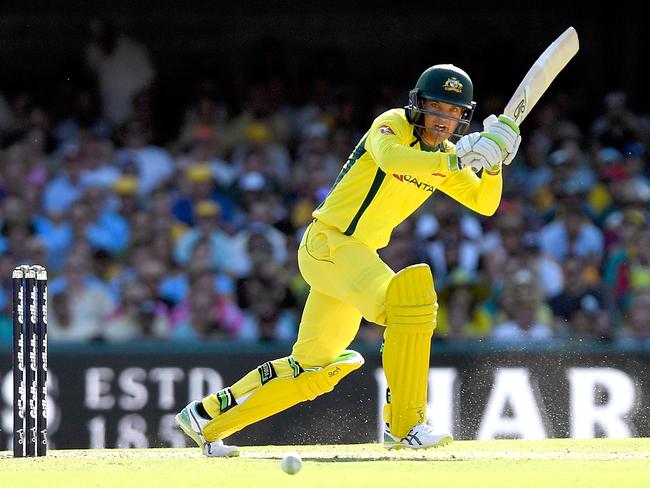 His anointed successor Alex Carey could still go as a batsman. Picture: Getty Images