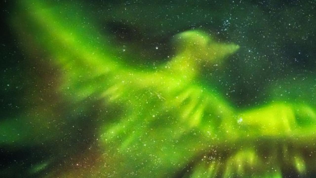 A similarly impressive snap was captured over Reykjavik, Iceland back in 2017. Picture: SWNS