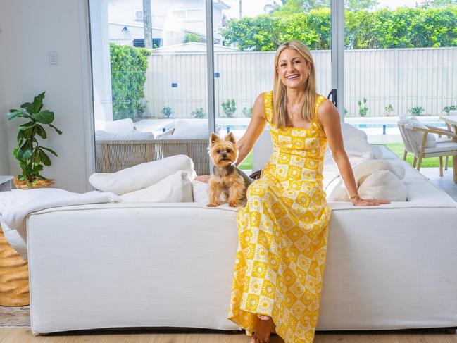 TV presenter Liz Cantor with her 15-year-old pooch Bear to go with a new video series called 'At Home With A Celeb' which looks into the lives at home with local celebs.Picture: Nigel Hallett