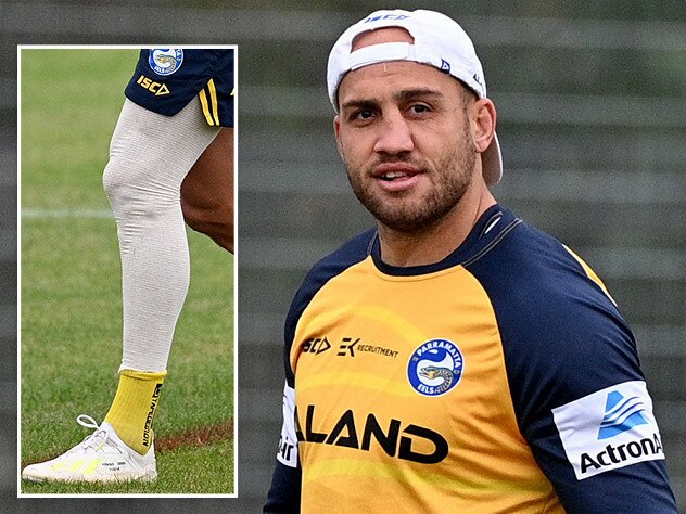 Blake Ferguson's mystery leg strapping.