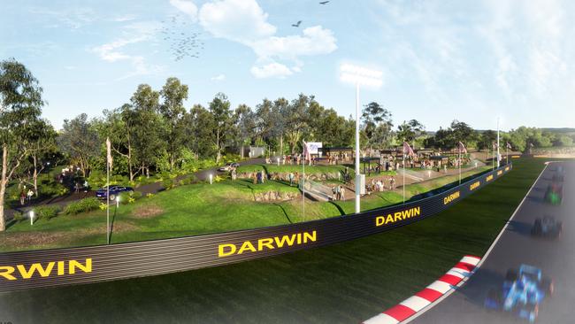 Concept art of the hairpin turn at Hidden Valley following a $3m government investment.