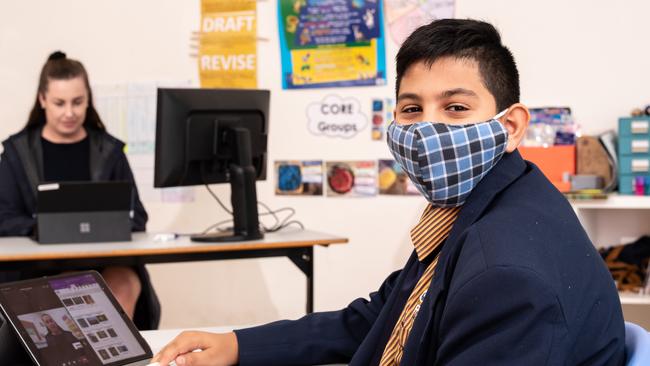 Pal Buddhist School student Joseph Ameer. The Canley Vale school has performed well in the latest NAPLAN results. Picture: Monique Harmer