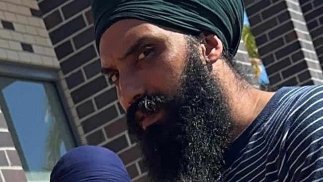 Right: Lovepreet Singh outside Lismore Courthouse facing charges of Dangerous driving occ death-drive manner dangerous and Negligent driving (occasioning death).