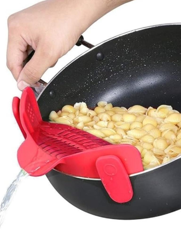 Silicone Clip-On Strainer. Picture: Amazon Australia.