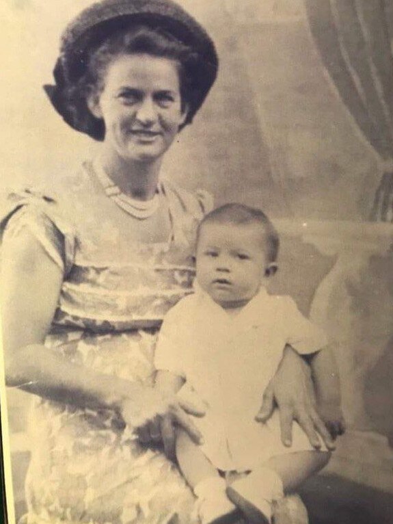 Lillian Acton, 27, and her first son Edward, March 1951. Picture: Contributed