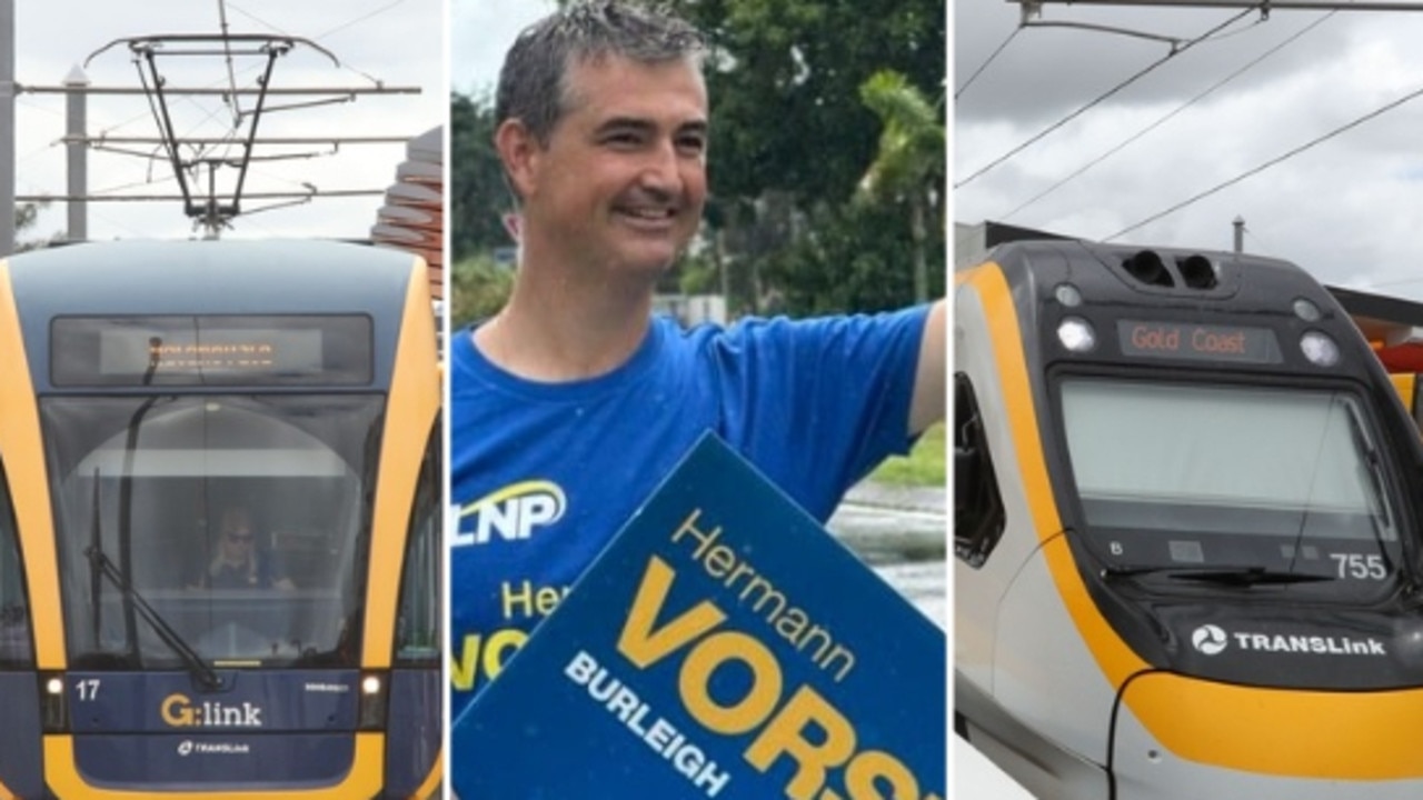 Trams or trains to the Gold Coast Airport. This is the future big decision for the Crisafulli Government and its Burleigh LNP MP Hermann Vorster.