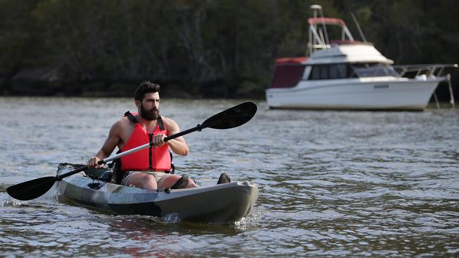 Kayaking is popular on the Georges River at Picnic Point.