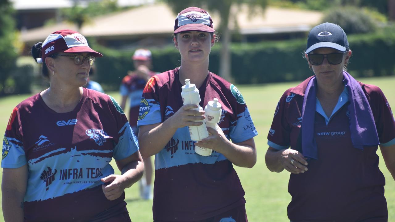 CQ Capras under-17 girls squad at pre-season training at Emmaus College, Rockhampton, on January 18, 2025.