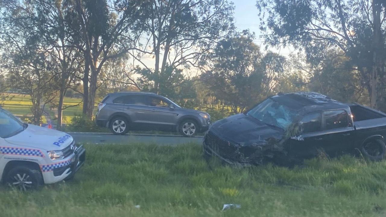 A Glenvale man was injured when his vehicle collided with a Mazda that allegedly fleeing from police. Picture: Katelyn Martin