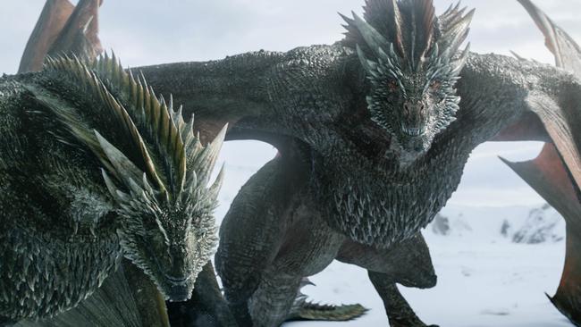 Dany’s dragons look fierce season 8 of Game Of Thrones. Picture: HBO/Foxtel