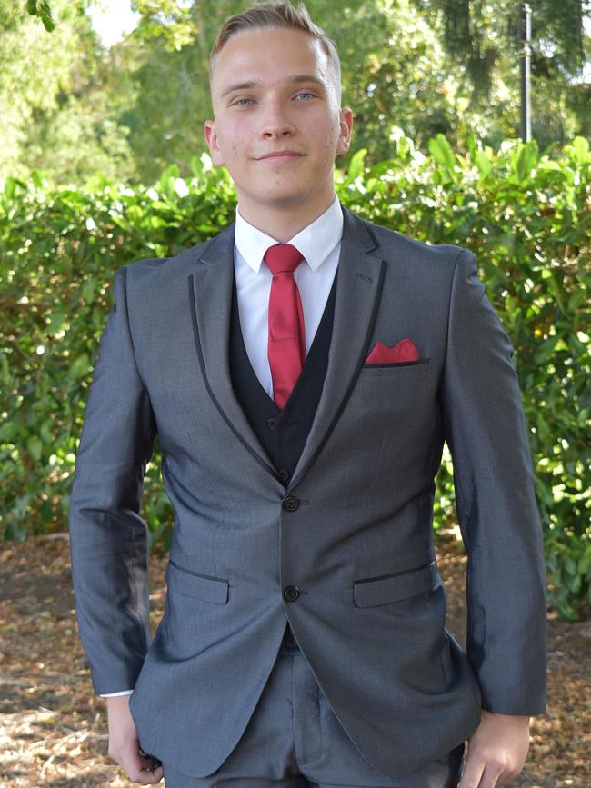 Hyrum Oliver was ready for the Mackay State High School 2021 Year 12 formal, November 16, 2021. Photo: Tara Miko and Janessa Ekert