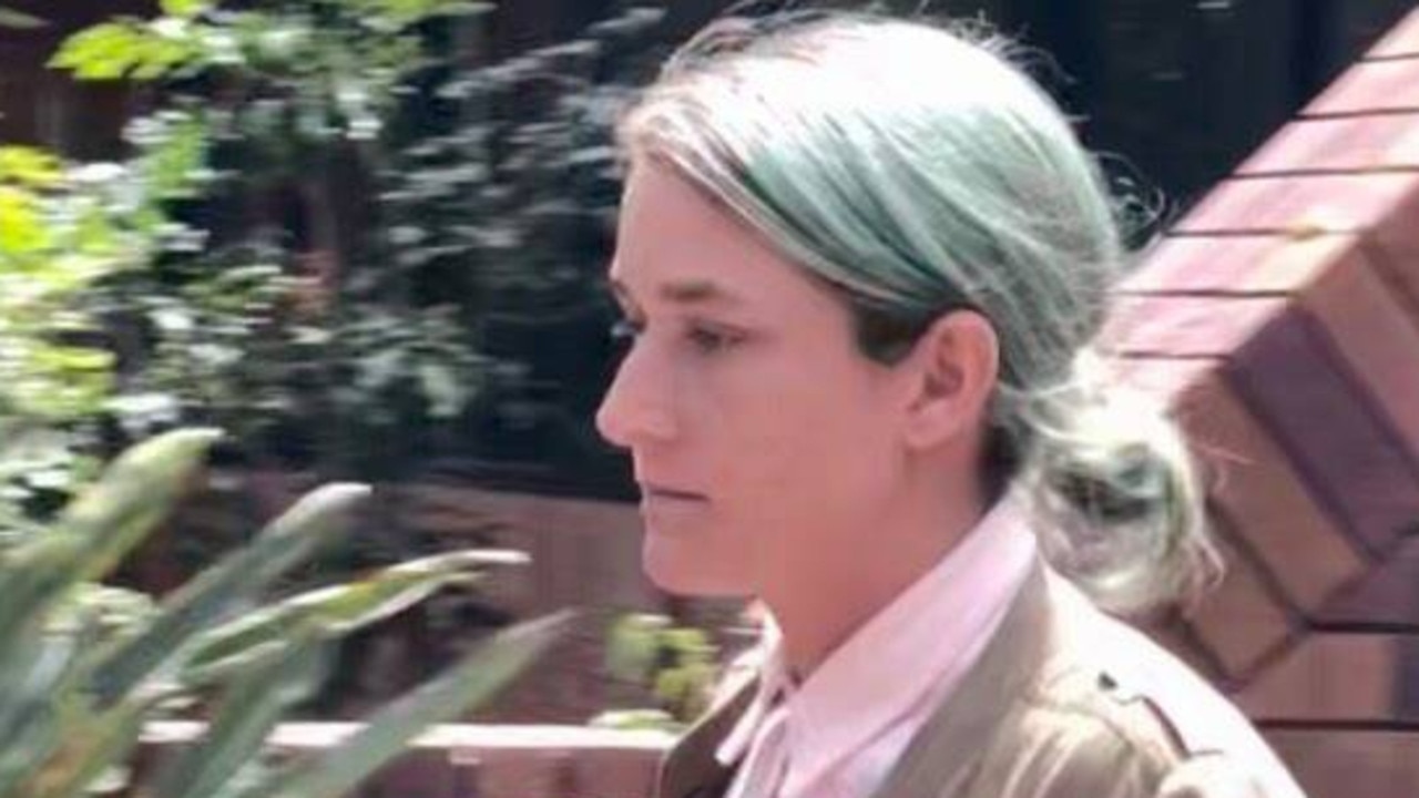 Georgia Sutherland, 27, was fined $600 and ordered to complete 40 hours of community service after she pleaded guilty to serious assault of a police officer in Noosa Magistrates Court on Tuesday. Picture: Laura Pettigrew.