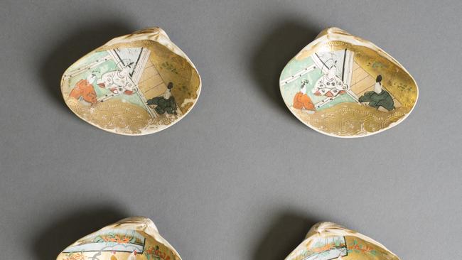 Kai-awase carved and painted shells from Japan, 19th century, Unknown maker, Provenance unknown