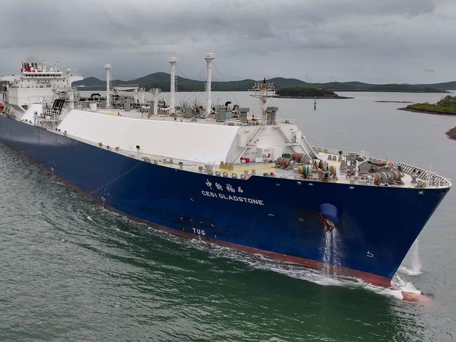 APLNG’s 1000th Cargo of LNG leaving Gladstone Harbour. Picture - Supplied