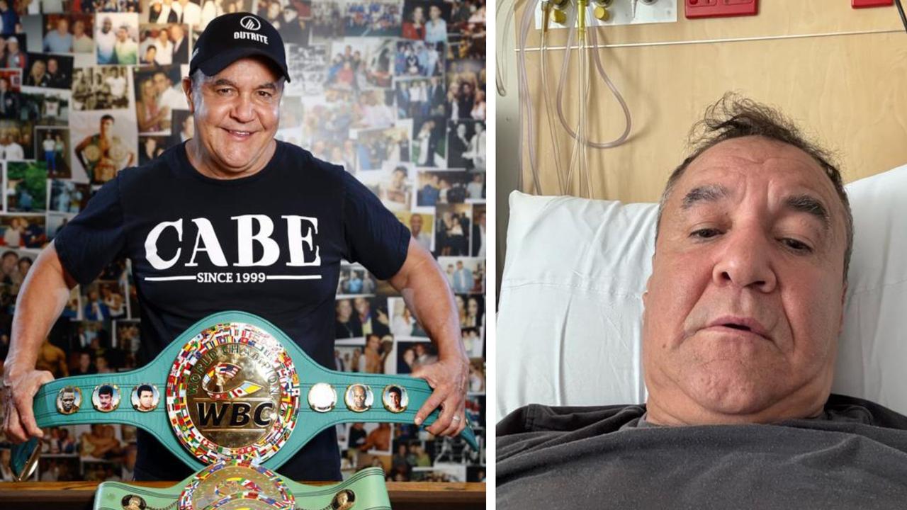 Jeff Fenech has been KO'ed by a "mystery infection". Photo: Richard Dobson and Supplied