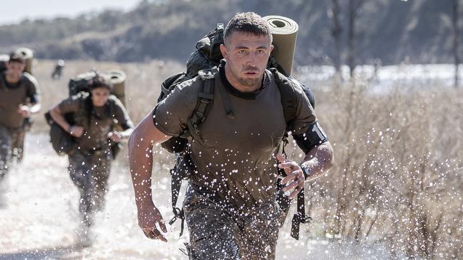 Sam Burgess in action on SAS Australia.