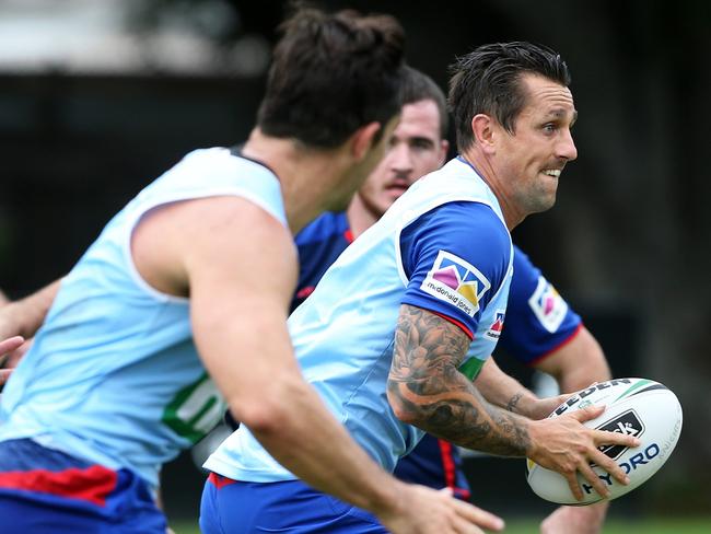 Players like Mitchell Pearce have lifted the intensity. Pic: Peter Lorimer.