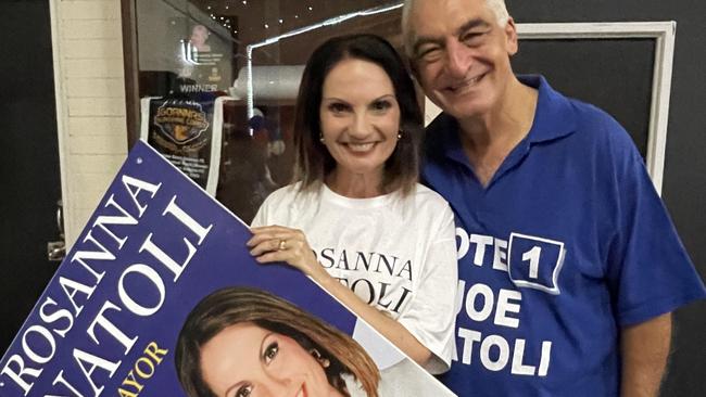 Sunshine Coast Mayor Rosanna Natoli with her husband Division 4 councillor candidate Joe Natoli.